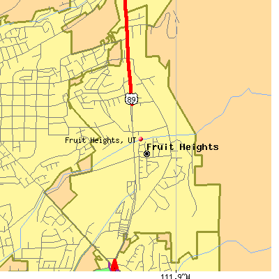 Fruit Heights map