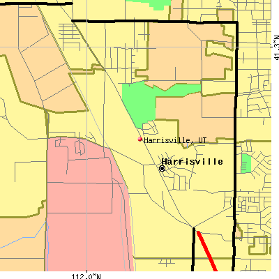 Harrisville map