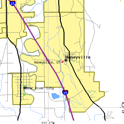 Honeyville map