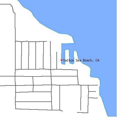Salton Sea Beach map