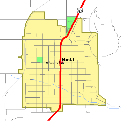 Manti map