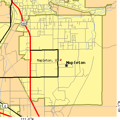 Mapleton map