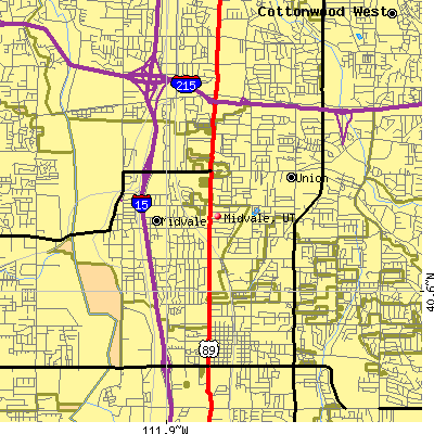 Midvale map