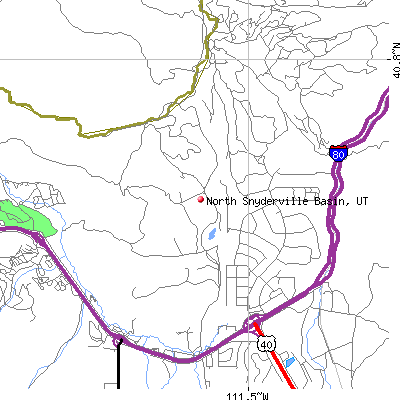 North Snyderville Basin map
