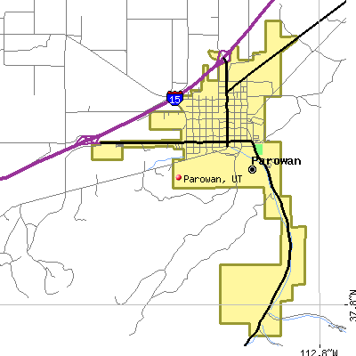Parowan map