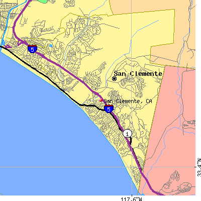 San Clemente map