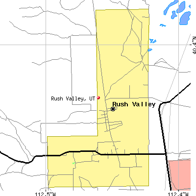 Rush Valley map