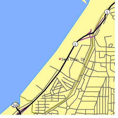 Sand City map