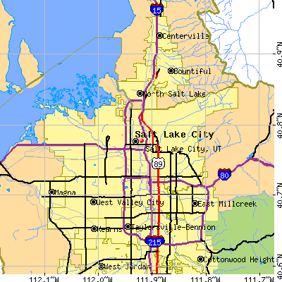 Salt Lake City map