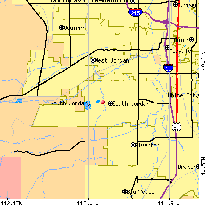 South Jordan map