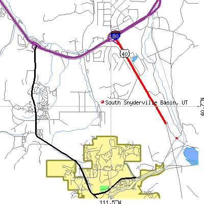 South Snyderville Basin map