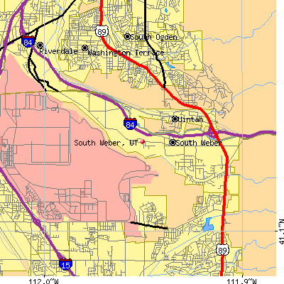 South Weber map