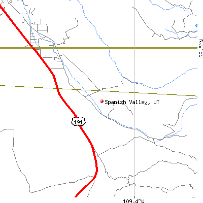 Spanish Valley map