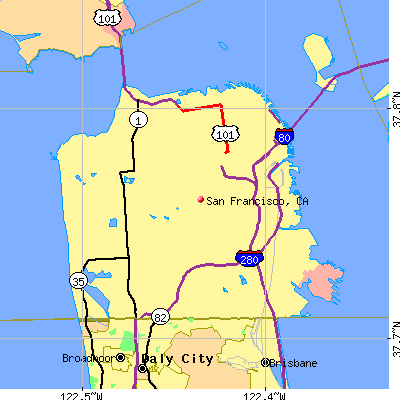 San Francisco map