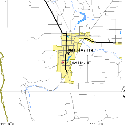 Wellsville map
