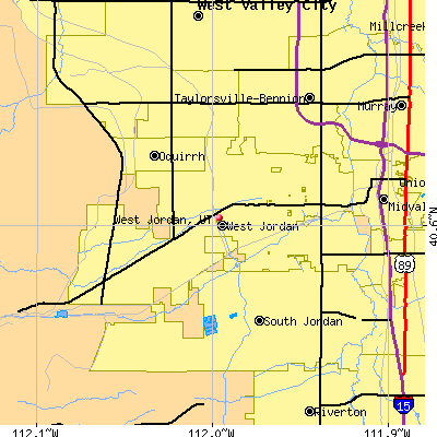 West Jordan map