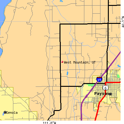 West Mountain map