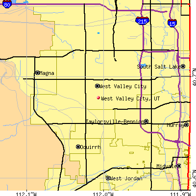 West Valley City map