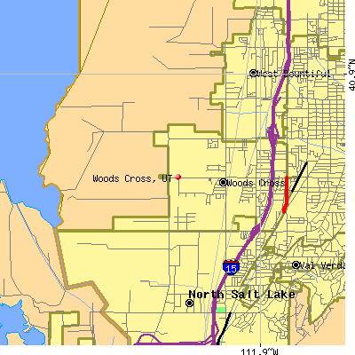 Woods Cross map