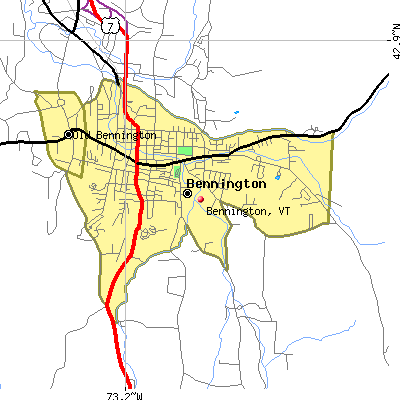 Bennington map