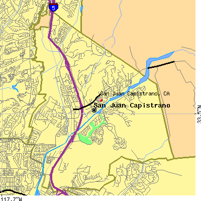 San Juan Capistrano map