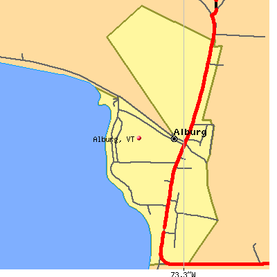 Alburg map