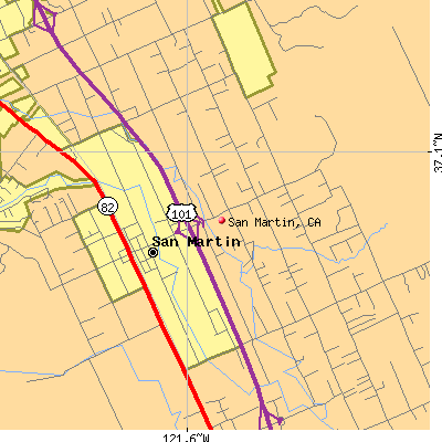 San Martin map