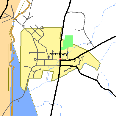Poultney map