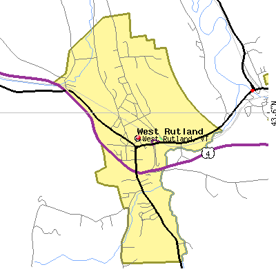 West Rutland map