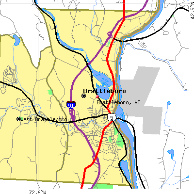 Brattleboro map