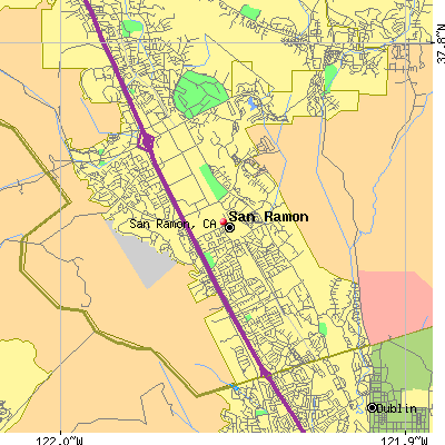 San Ramon map