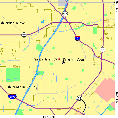 Santa Ana map