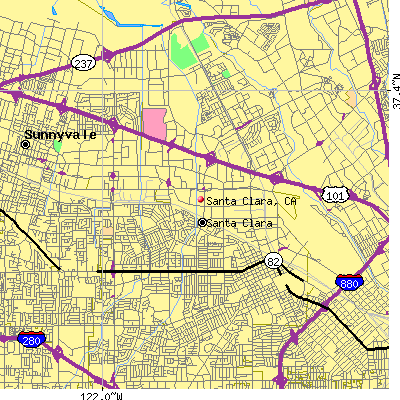 Santa Clara map