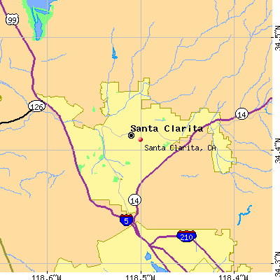 Santa Clarita map