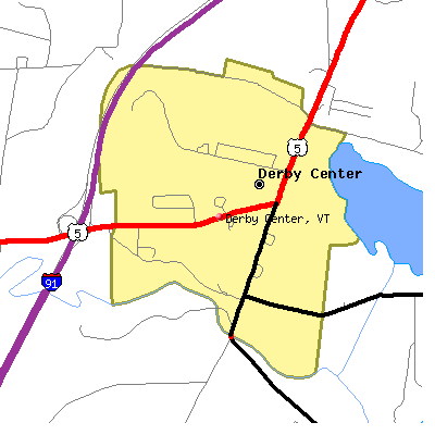 Derby Center map