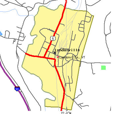 Lyndonville map