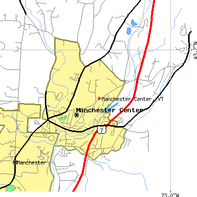 Manchester Center map