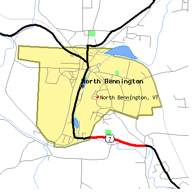 North Bennington map