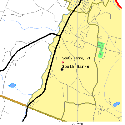 South Barre map