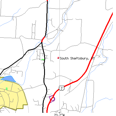 South Shaftsbury map