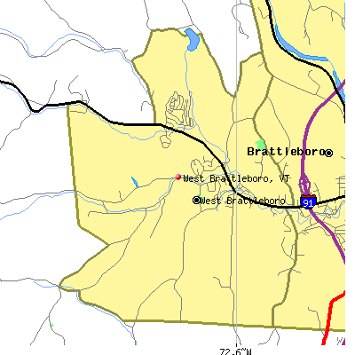 West Brattleboro map