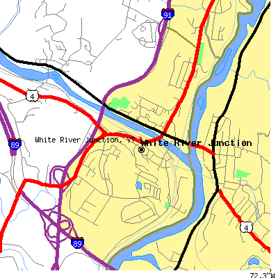 White River Junction map