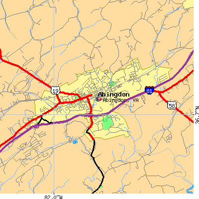Abingdon map