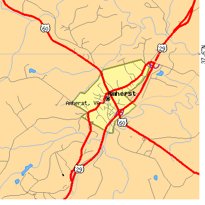 Amherst map