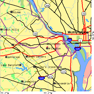 Arlington map