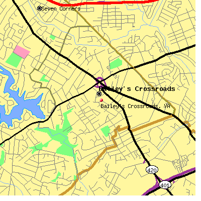 Bailey's Crossroads map
