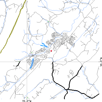Basye-Bryce Mountain map
