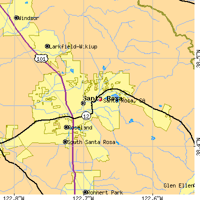 Santa Rosa map