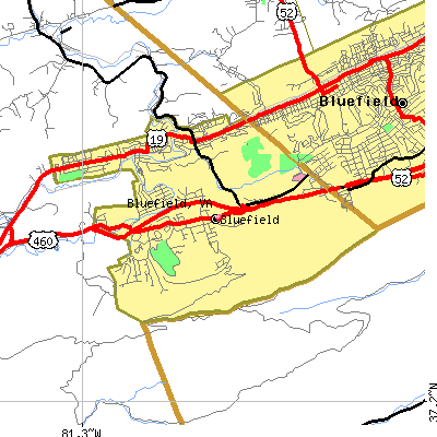 Bluefield map