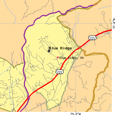Blue Ridge map